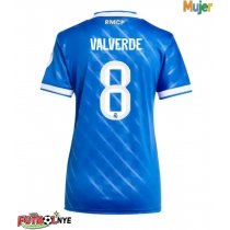 Camiseta Real Madrid Federico Valverde #8 Tercera Equipación para mujer 2025-26 manga corta